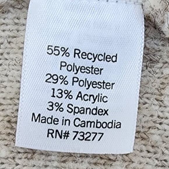 Croft & Barrow Tan Cable Knit Long Sleeve Lightweight Cardigan Women Size Small - Picture 13 of 14